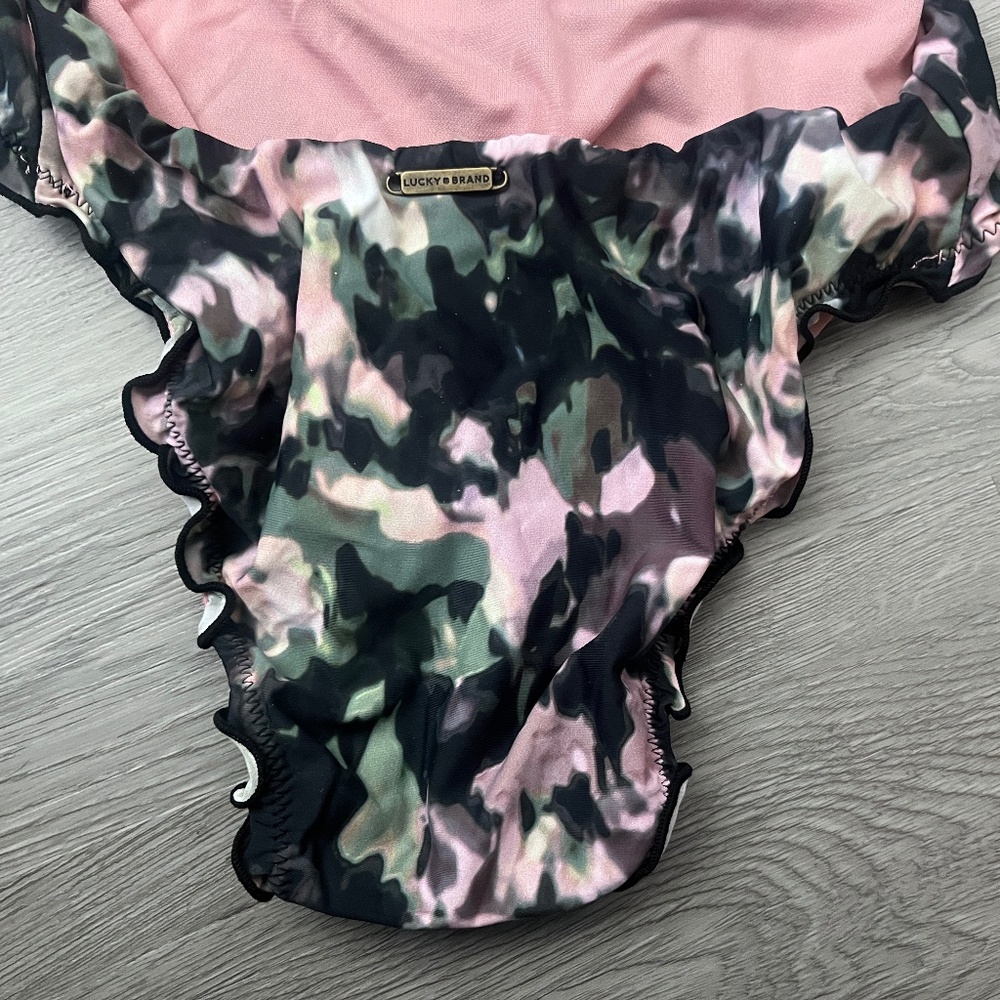 (NWT) Lucky Brand Smokescreen Monokini One-Piece Swimsuit Size XS - Picture 8 of 12